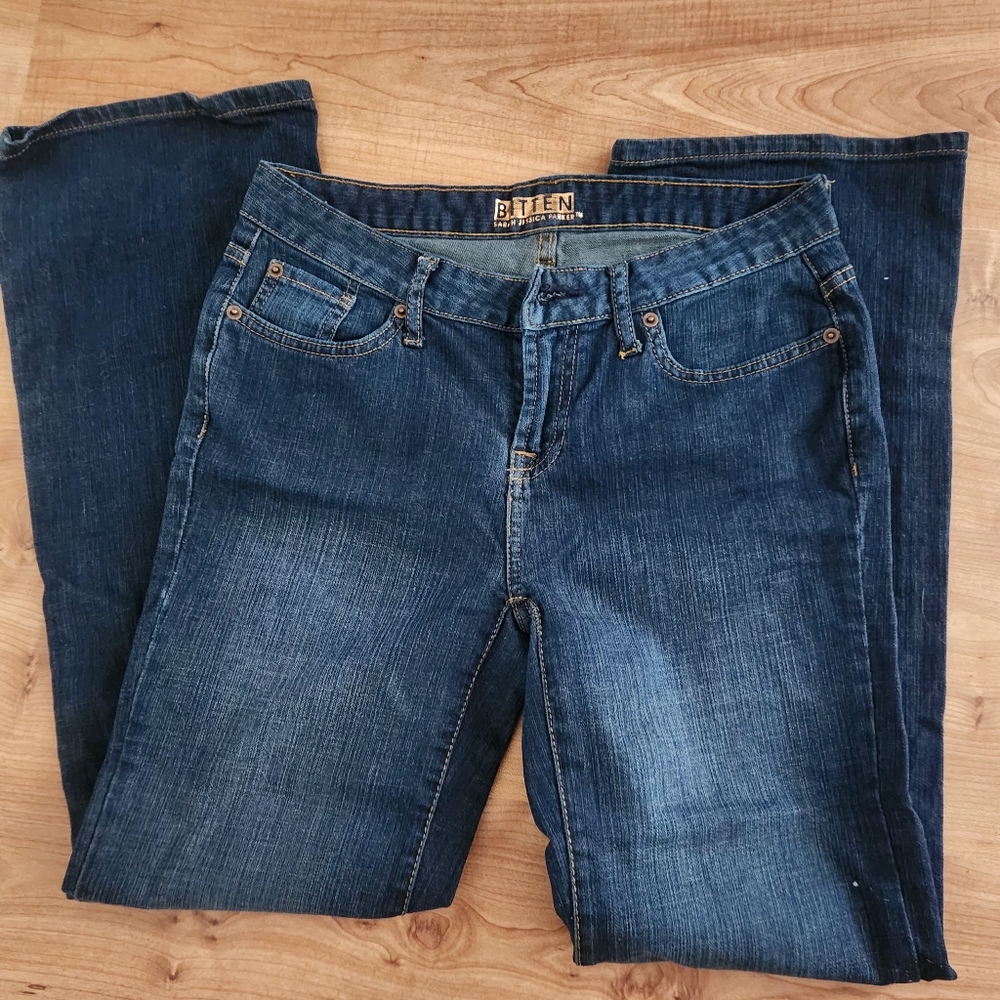 Bitten by Sarah Jessica Parker Dark Blue Straight Leg Jeans